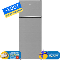Réfrigérateur Beko No Frost INVERTER Double Portes 420 Litres / Silver