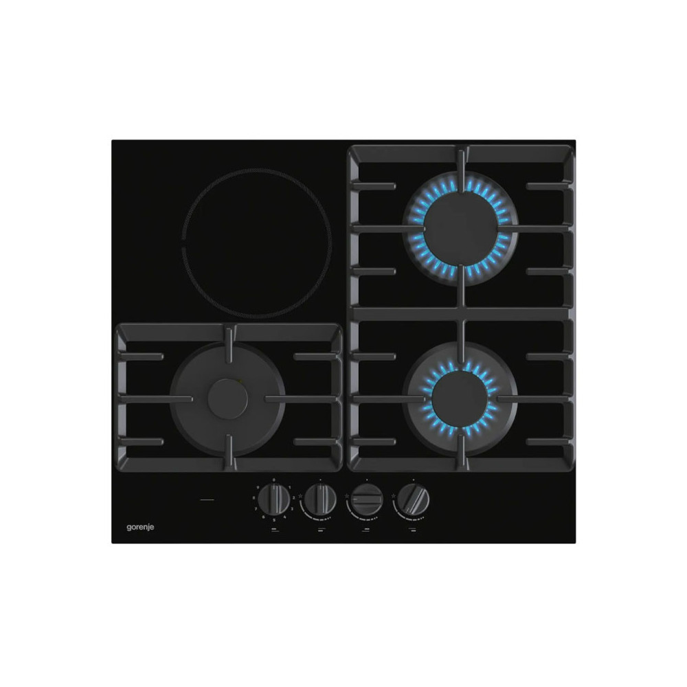 PLAQUE DE CUISSON MIXTE GORENJE 4FEUX / GCE681BSC / NOIR