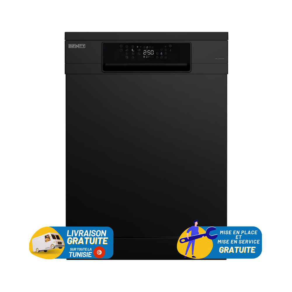 Lave Vaisselle INIFINITY 12 COUVERTS / INFLV612MB / BLACK MATT
