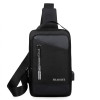 Sac à Dos Monobretelle Anti-Vol Compact + port USB / Noir