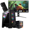 Setup Gamer Special Pc de Bureau Gaming / Ryzen 5 5600 / RX 9060 8G / 16 Go Avec Écran Gaming Redragon 24.5" Full HD IPS / 240 Hz