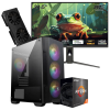 Setup Gamer Special Pc de Bureau Gaming / Ryzen 5 5600GT / RX 9060 8G / 16 Go Avec Écran Gaming Redragon 24.5" Full HD IPS / 240 Hz