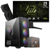 Setup Gamer Special Pc de Bureau Gaming / Ryzen 5 8400F / RX 9060 8G / 32 Go Avec Écran Gaming MSI 24.5" Full HD Rapid IPS / 240 Hz