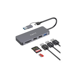 HUB USB-C TO USB HAVIT HV-H41 5EN 1 / ALUMINIUM