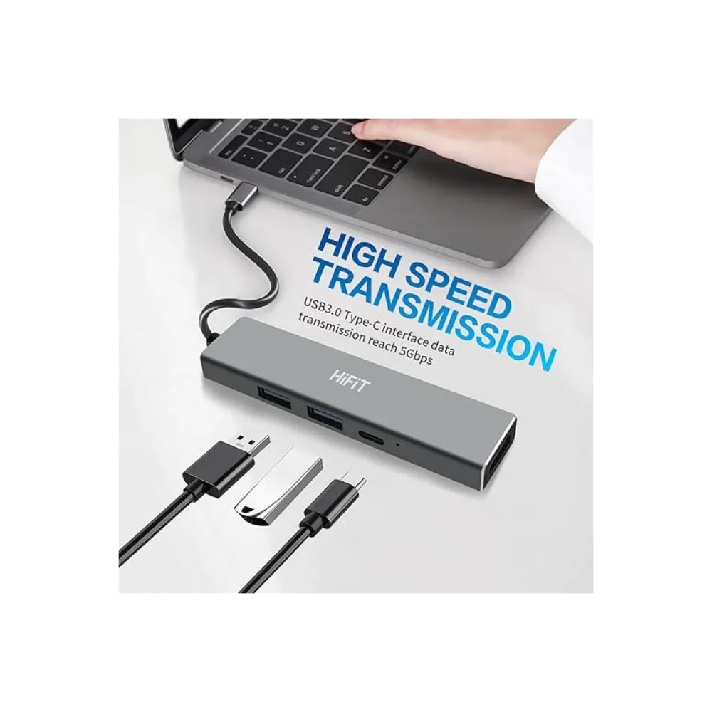 HUB USB-C TO USB HAVIT HV-H41 5EN 1 / ALUMINIUM