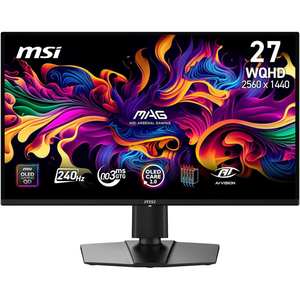 Écran Gaming MSI MAG274QP X24 26.5" OLED WQHD / 240Hz 0.3ms / PIV 90° / 2HDMI/DP