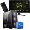 Setup Gamer Special Pc de Bureau Gaming / i7-12700F / RX 9060 8G / 32 Go Avec Écran Gaming MSI 27" Full HD IPS / 240 Hz