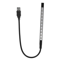 LAMPE 10 LED FLEXIBLE METAL (COULEUR ALEATOIRE)