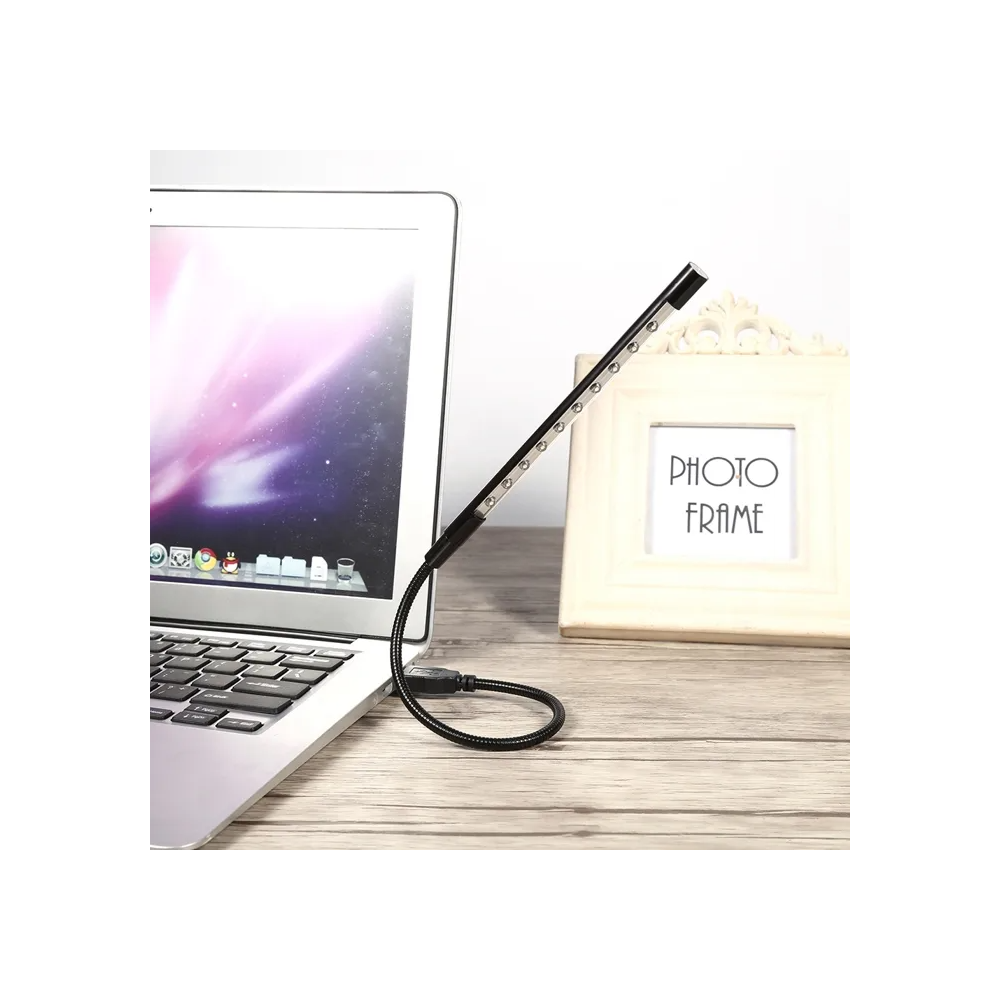 LAMPE 10 LED FLEXIBLE METAL (COULEUR ALEATOIRE)