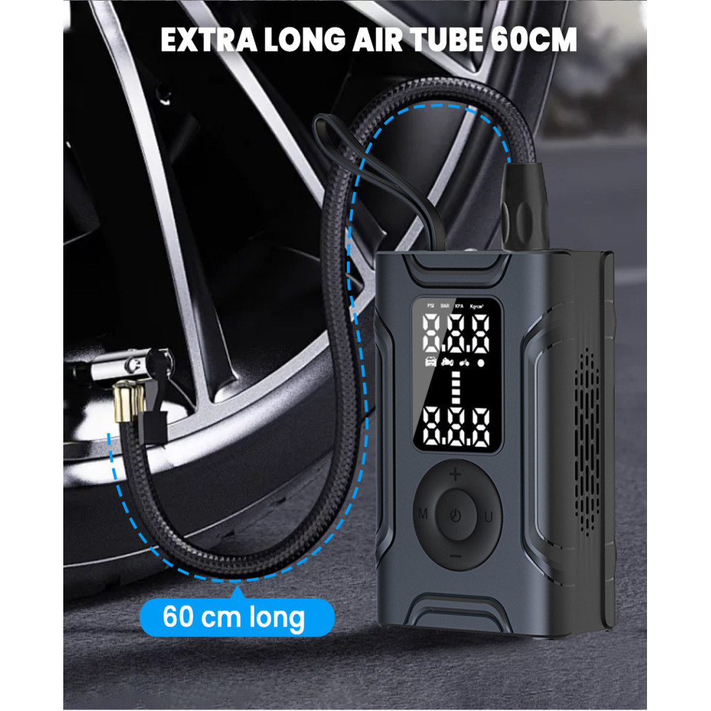 Compresseur D'Air Électrique Portable Blisbond AP5 / Noir