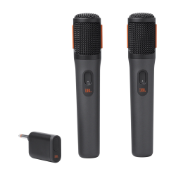 Deux microphones sans fil JBL PartyBox Wireless / Noir