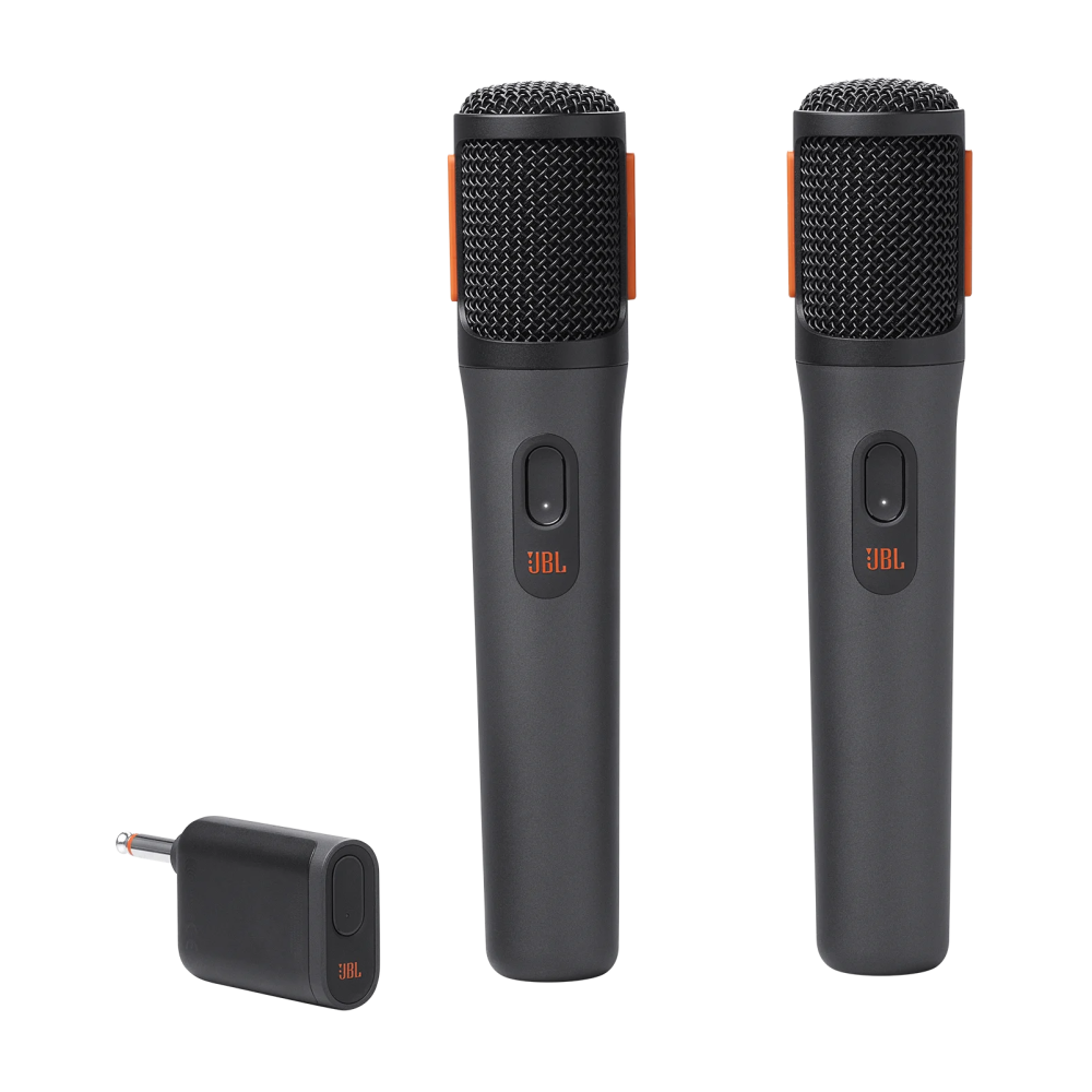 Deux microphones sans fil JBL PartyBox Wireless / Noir