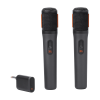 Deux microphones sans fil JBL PartyBox Wireless / Noir