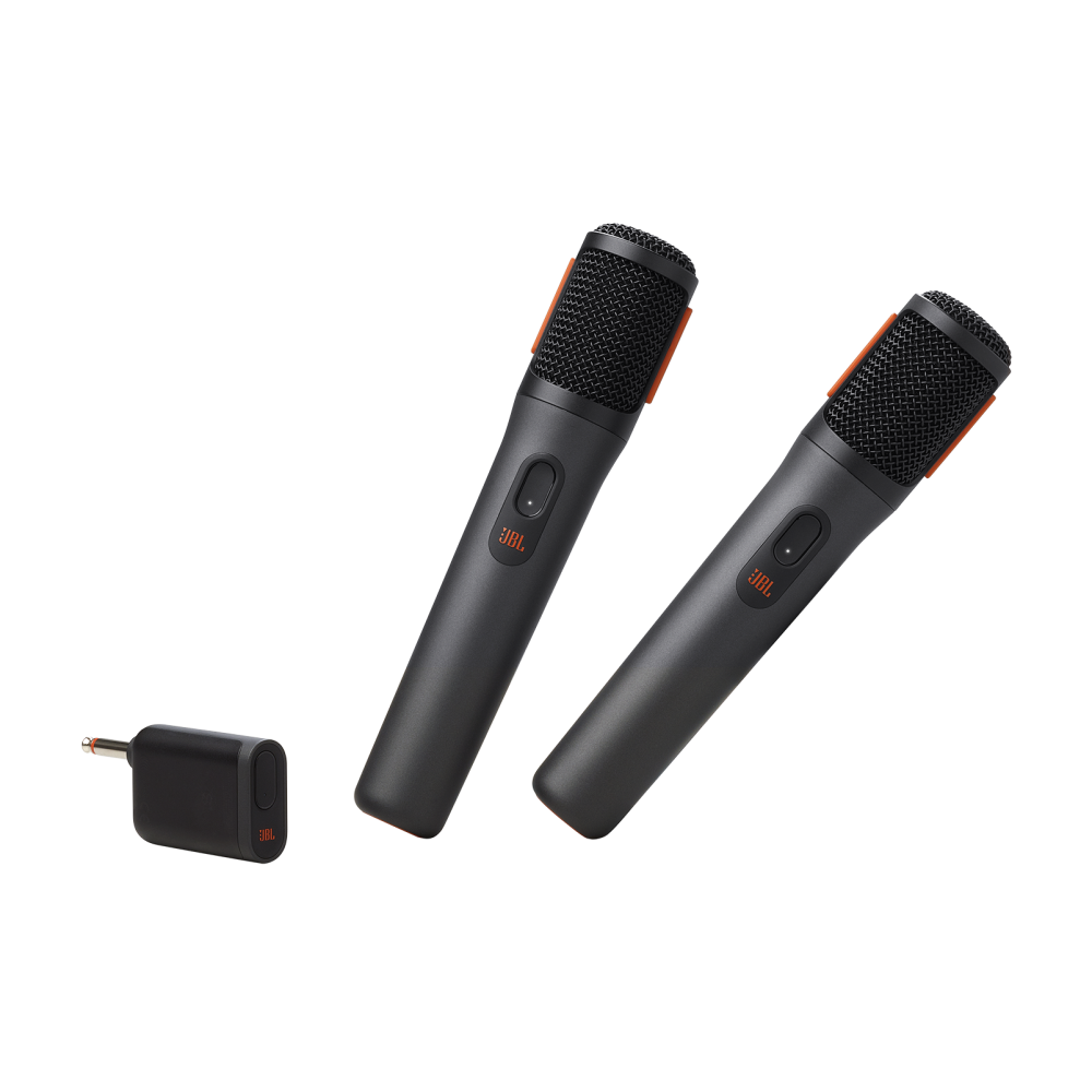 Deux microphones sans fil JBL PartyBox Wireless / Noir