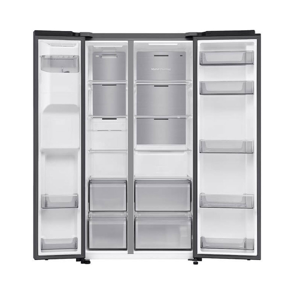 REFRIGERATEUR SIDE BY SIDE SAMSUNG BESPOKE AI 617 Litres No Frost / RS70F64K1FMA / Noir avec Distributeur