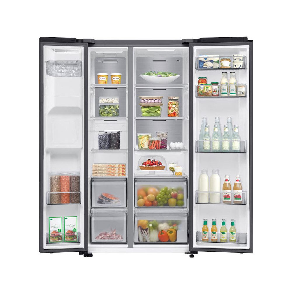 REFRIGERATEUR SIDE BY SIDE SAMSUNG BESPOKE AI 617 Litres No Frost / RS70F64K1FMA / Noir avec Distributeur