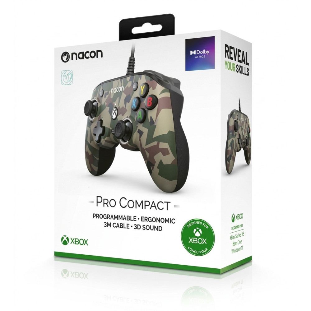 Manette de Jeu Filaire Pro Compact NACON pour Xbox | PC / Forest