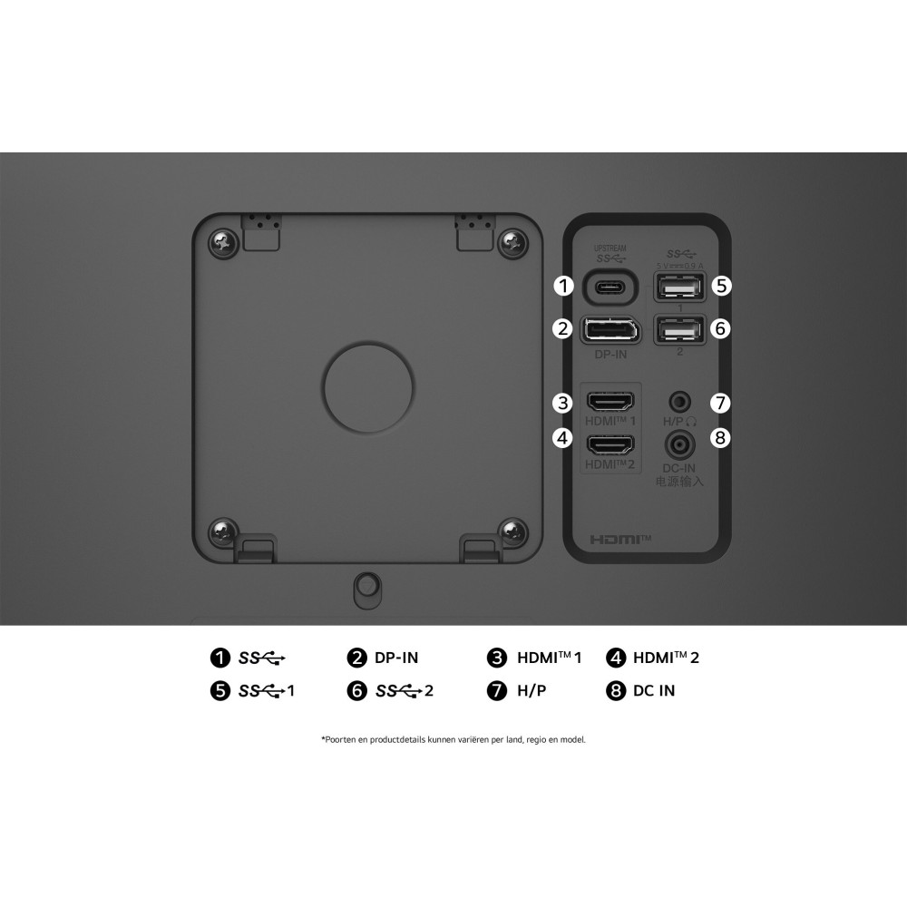 Ecran LG  31.5" UHD 4K UltraFine 60Hz / VA 5 ms / PIVOTANT / HDMI/DP/USB-C / 2x SPEAKER