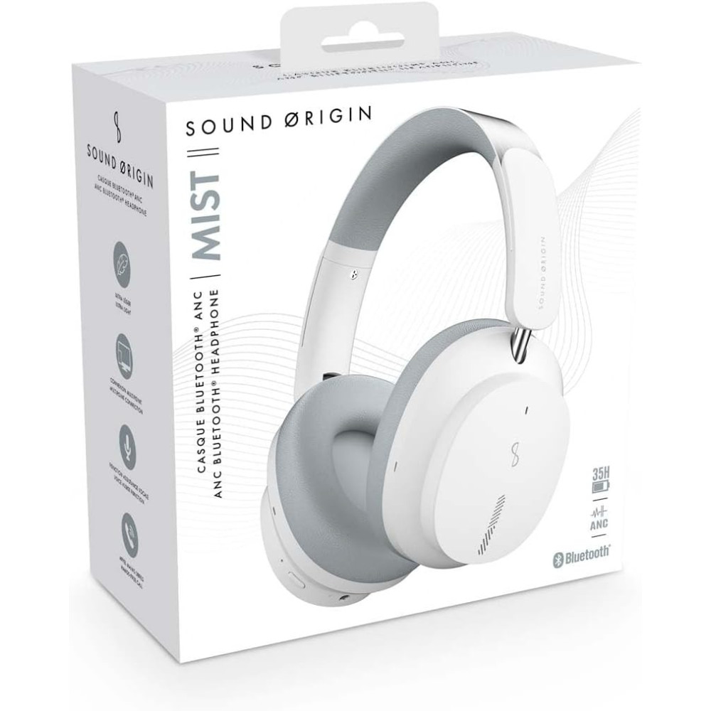 Casque Audio Sans fil Sound Origin / ANC ONYX / Blanc