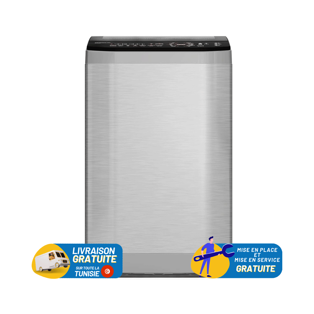 Machine à laver SHARP TOP 15KG Inverter / ES-TD15GSSP / Stainless