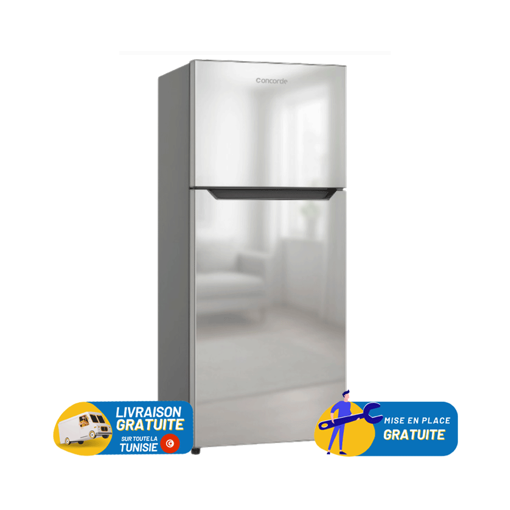 Réfrigérateur CONCORDE Double Portes DeFrost 600 Litres / VTH20-60S / Silver