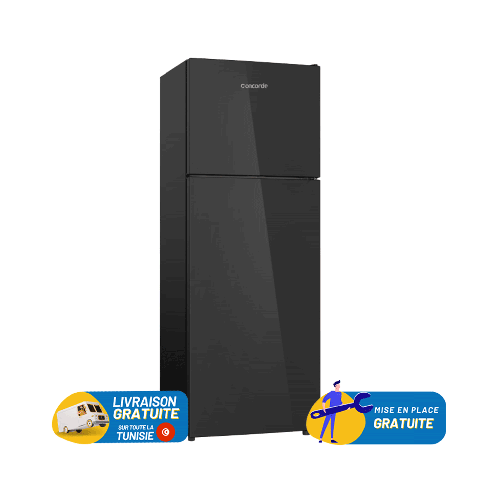 Réfrigérateur CONCORDE Double Portes DeFrost 600 Litres / VTH20-60B / Noir