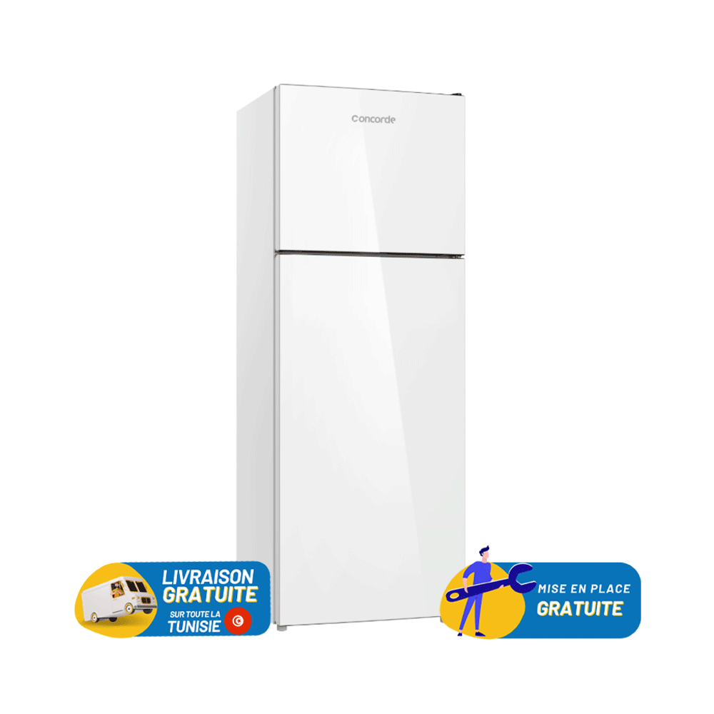 Réfrigérateur CONCORDE Double Portes DeFrost 600 Litres / VTH20-60W / Blanc
