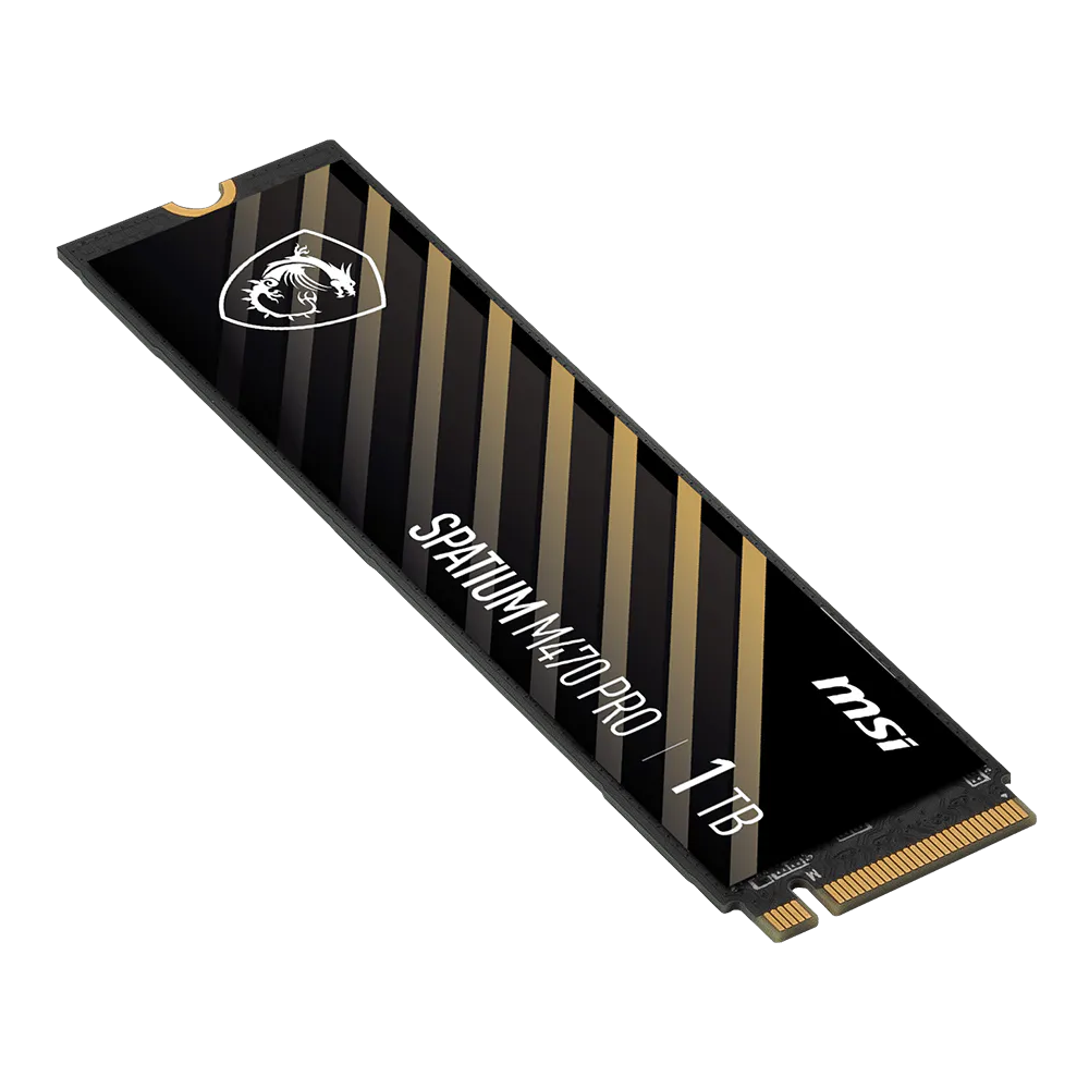 Disque Dur Interne MSI SPATIUM M470 1To SSD PCIe 4.0 NVMe M.2
