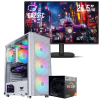 Setup Gamer Special Pc de Bureau Gaming / Ryzen 5 3400G / Vega 11 / 16 Go Avec Écran Gaming Cooler Master 24.5" Full HD IPS / 120 Hz