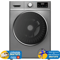 Lave Linge MAXWELL 12Kg INVERTER / MAX-WMFL1214DSNC-IV / Dark Silver