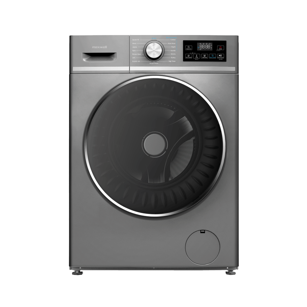 Lave Linge MAXWELL 12Kg INVERTER / MAX-WMFL1214DSNC-IV / Dark Silver