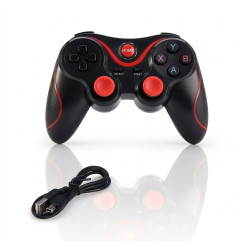 Manette De Jeu X3 Pour Smartphone & Pc /  Noir et rouge