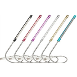 LAMPE 10 LED FLEXIBLE METAL (COULEUR ALEATOIRE)