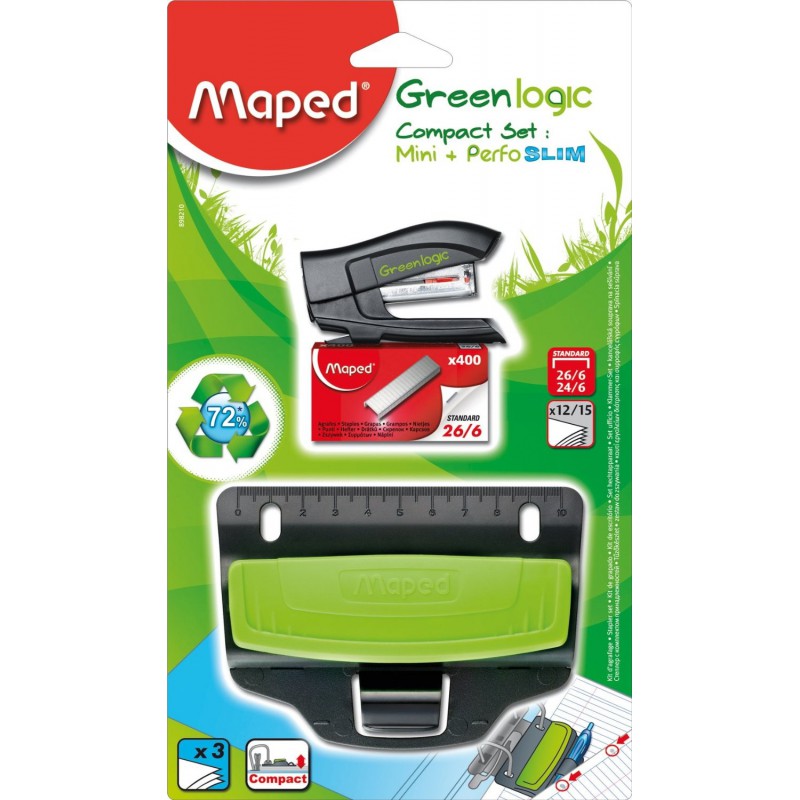 Kit Agrafage 3 pièces Maped GreenLogic