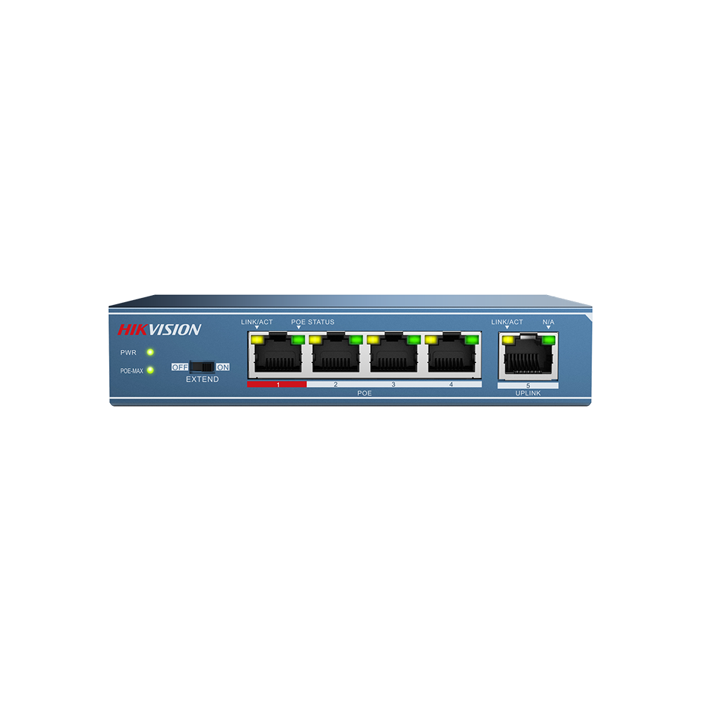 SWITCH HIKVISION DS-3E0105P-E/M 5 PORT POE