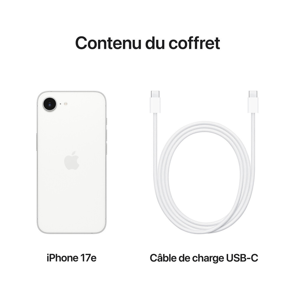 Apple iPhone 17e 256 Go / Blanc