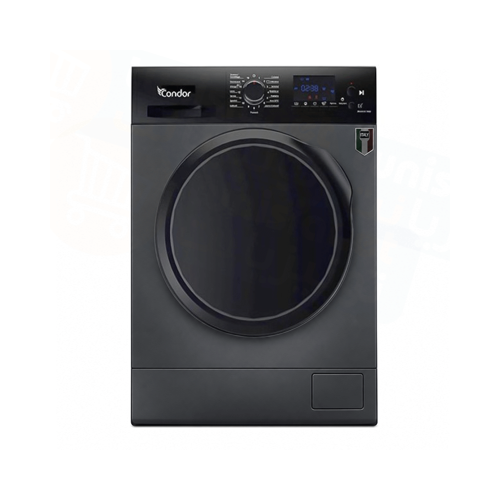 Machine à laver Frontale Condor / 9 Kg / Gris / CON-F912DS