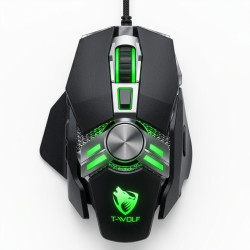 Souris Gamer T-Wolf V10 Warrior / RGB / Noir