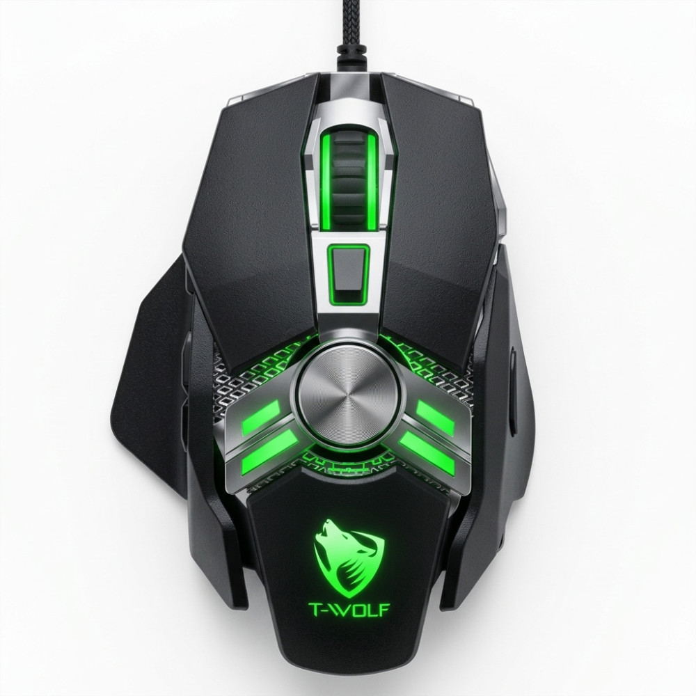 Souris Gamer T-Wolf V10 Warrior / RGB / Noir