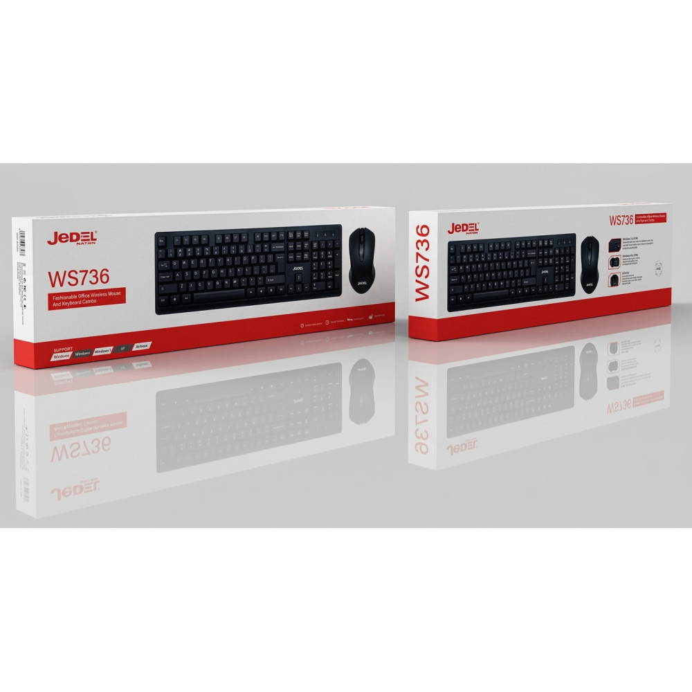 Ensemble Clavier Souris Jedel  Sans Fil WS736