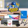 Pack Rentrée Scolaire: PC Portable HP i5 + Imprimante HP Smart Tank 581 + Support PC + Souris HP sans fil + Rame Papier