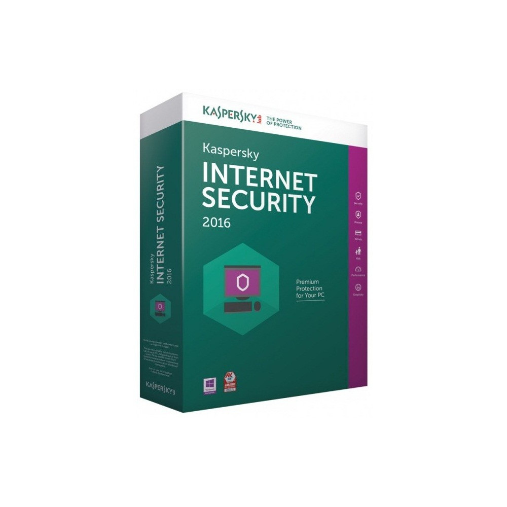 Kaspersky Internet Security 2016 - 1 an / 1 Pc