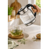 Bouilloire KIWI Verre avec lumiére 1.8 Litres / Noir