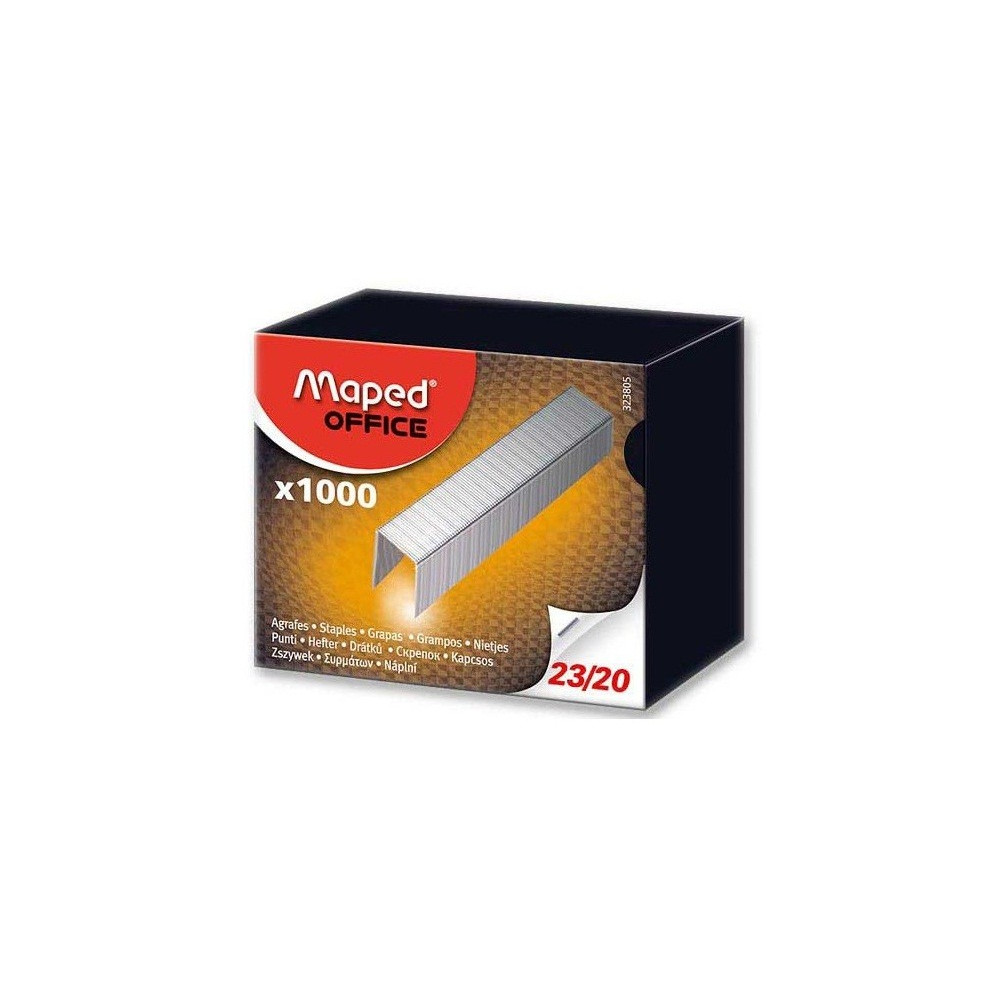 Boite de 1000 Agrafes Maped 23/20 galvanisé