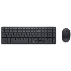 Ensemble Clavier et souris sans fil Dell Pro KM555 / AZERTY / Noir