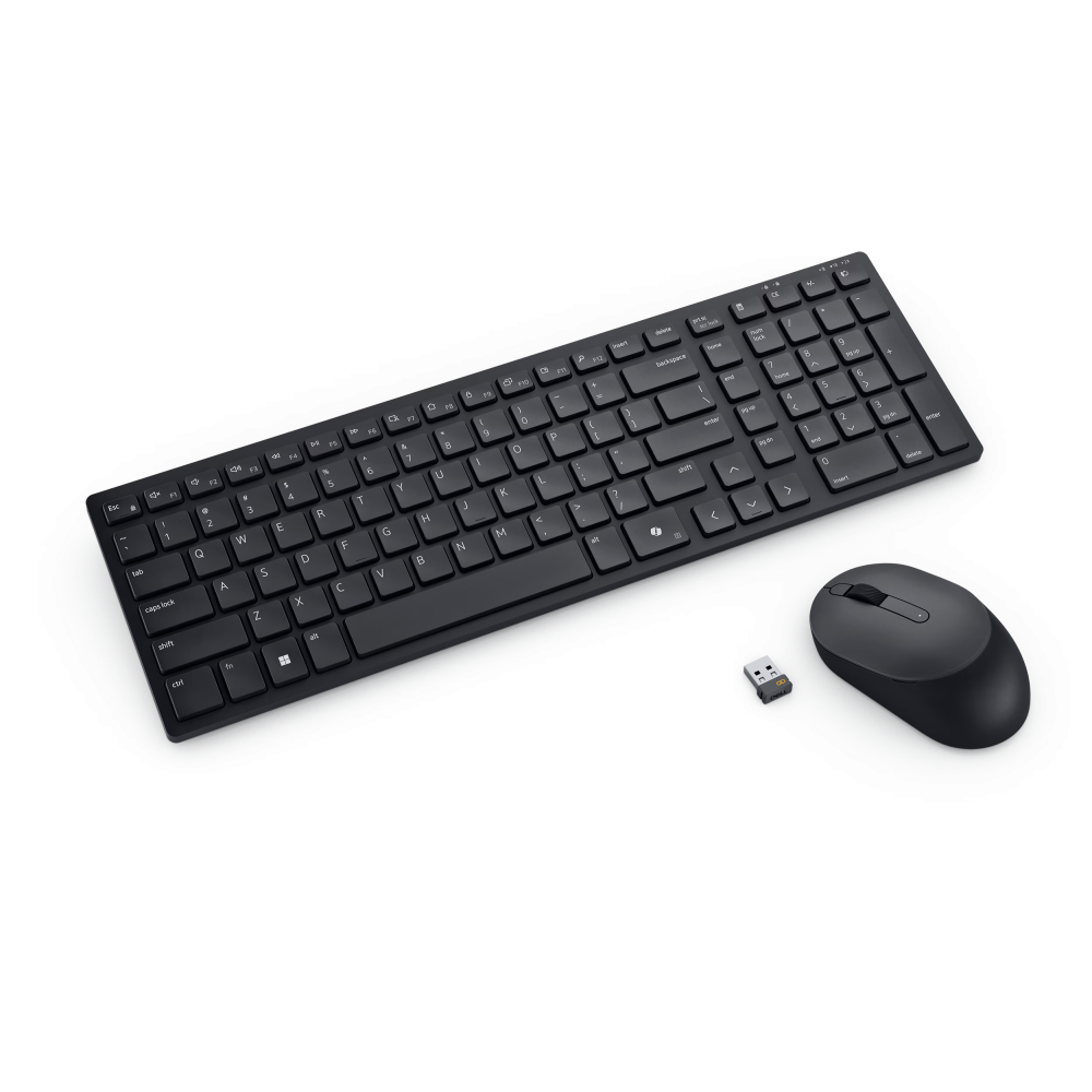 Ensemble Clavier et souris sans fil Dell Pro KM555 / AZERTY / Noir