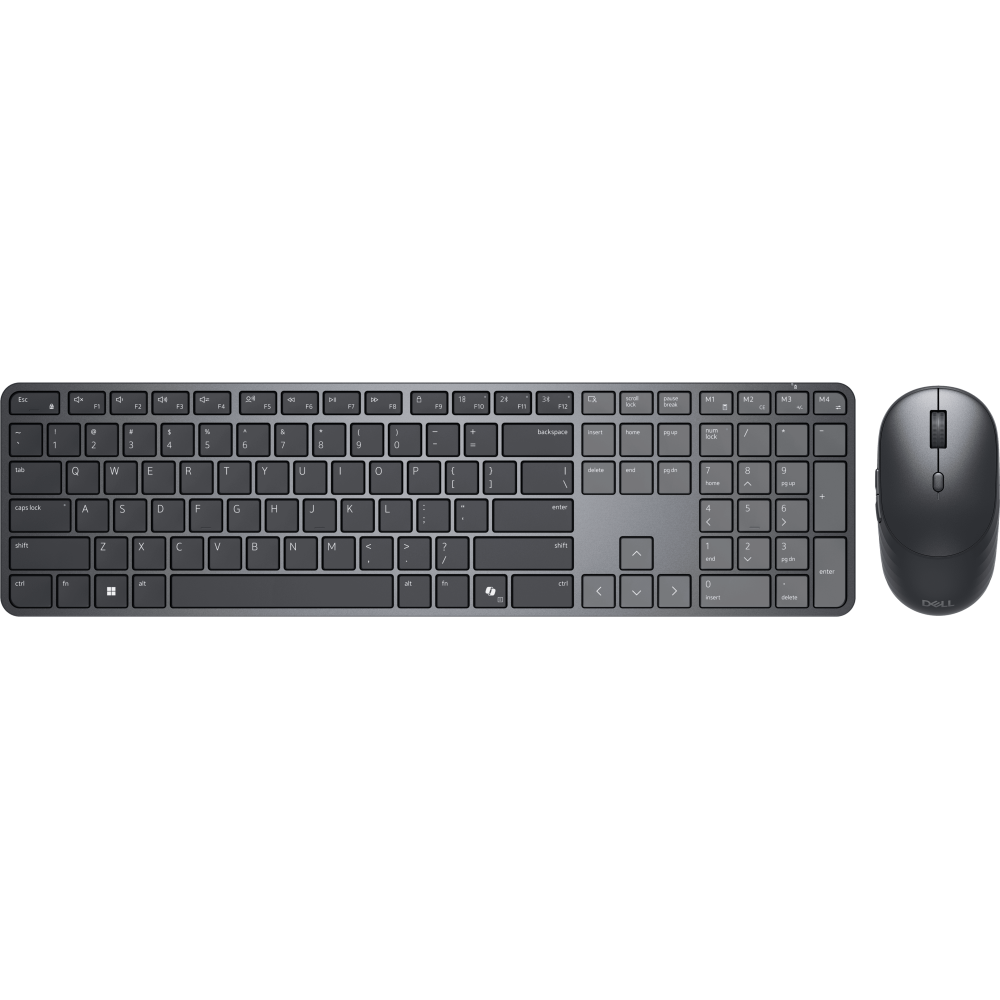 Ensemble Clavier ultra-fin et souris sans fil Dell Pro 7 / KM726 / AZERTY / Noir