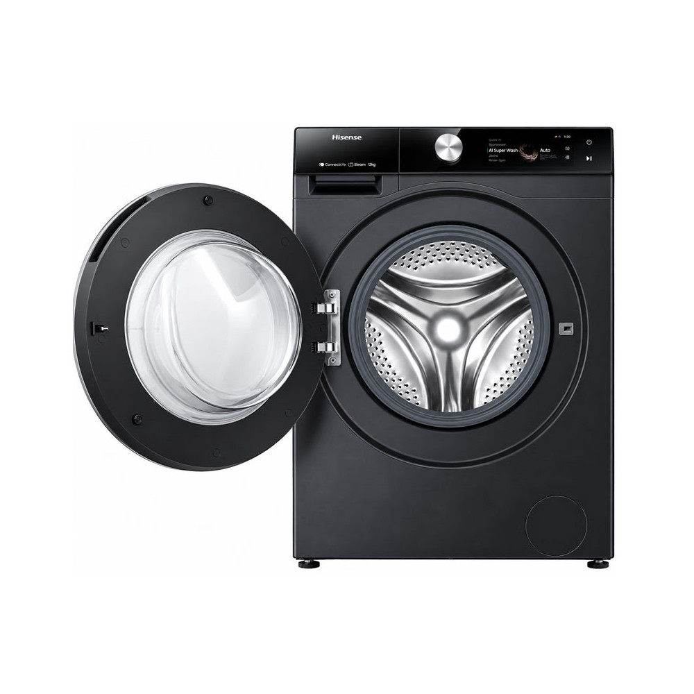 LAVE LINGE HISENSE 12KG Inverter smart Steam 1400tr / WF7S1247BB / Noir