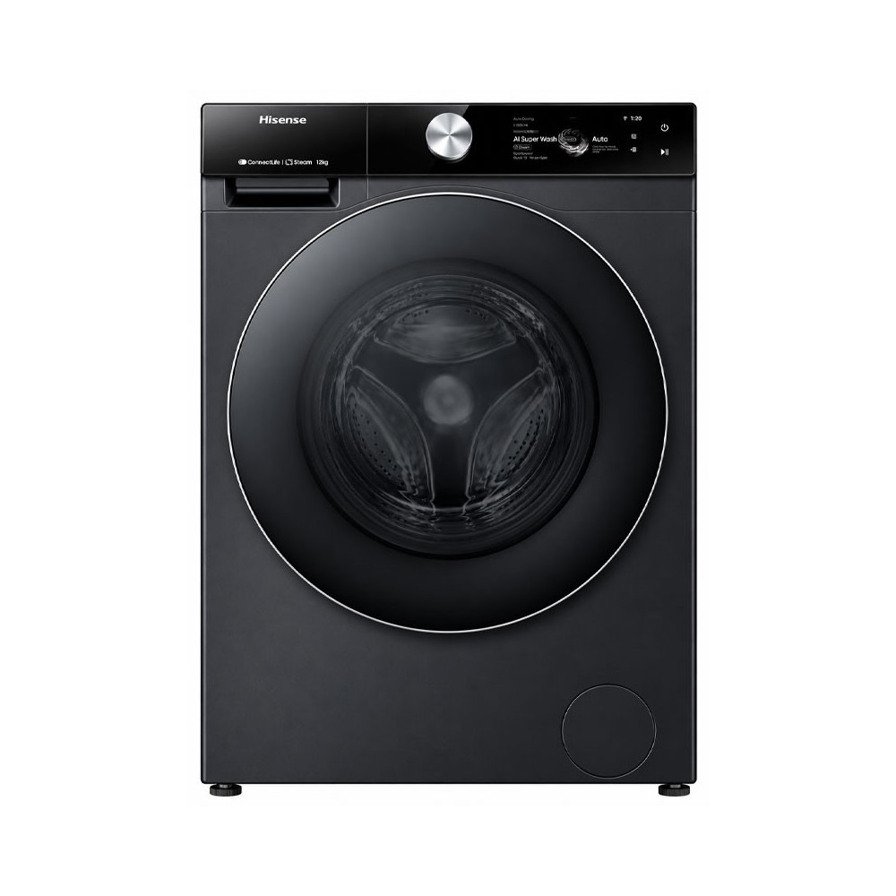 LAVE LINGE HISENSE 12KG Inverter smart Steam 1400tr / WF7S1247BB / Noir