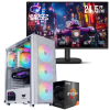 Setup Gamer Special Pc de Bureau Gaming / Ryzen 5 5600GT / Vega 7 / 16 Go Avec Écran Gaming Cooler Master 24.5" Full HD IPS / 120 Hz